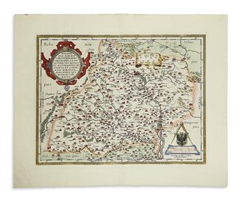 (CZECH REPUBLIC.) Ortelius, Abraham. Regni Bohemiae Descriptio and Moraviae Quae Olim Marcomannorum Sedes Corographia.